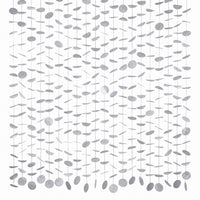 Silver Tissue Circle Backdrop Decoration