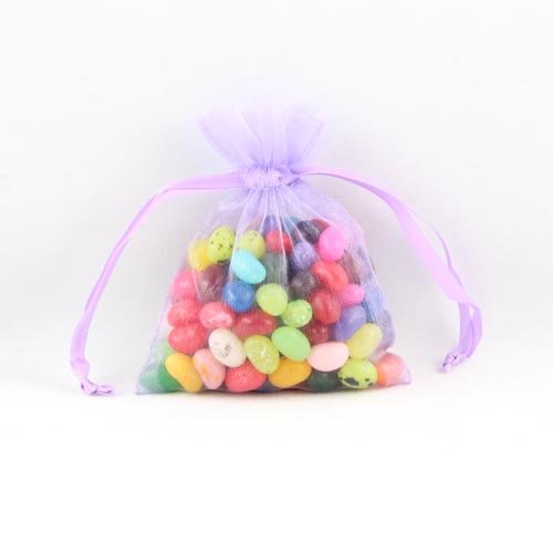 4in. x 5in. Lavender Sheer Organza Pouch (12)