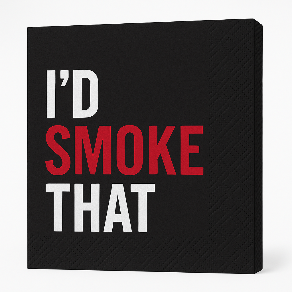 ‚ÄúI‚Äôd Smoke That‚Äù Summer BBQ Beverage Napkins - 16ct