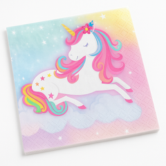Enchanted Unicorn Beverage Napkins - 16 Pack