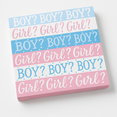 "Pink or Blue?" Baby Shower Beverage Napkins - 5 In. X 5 In.
