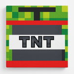 Pixel Party TNT Beverage Napkins - 16-Pack, 5-inch, 2-Ply
