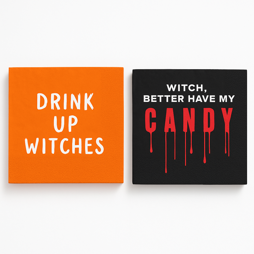 Spooky Fun Beverage Napkin Witch Multipack