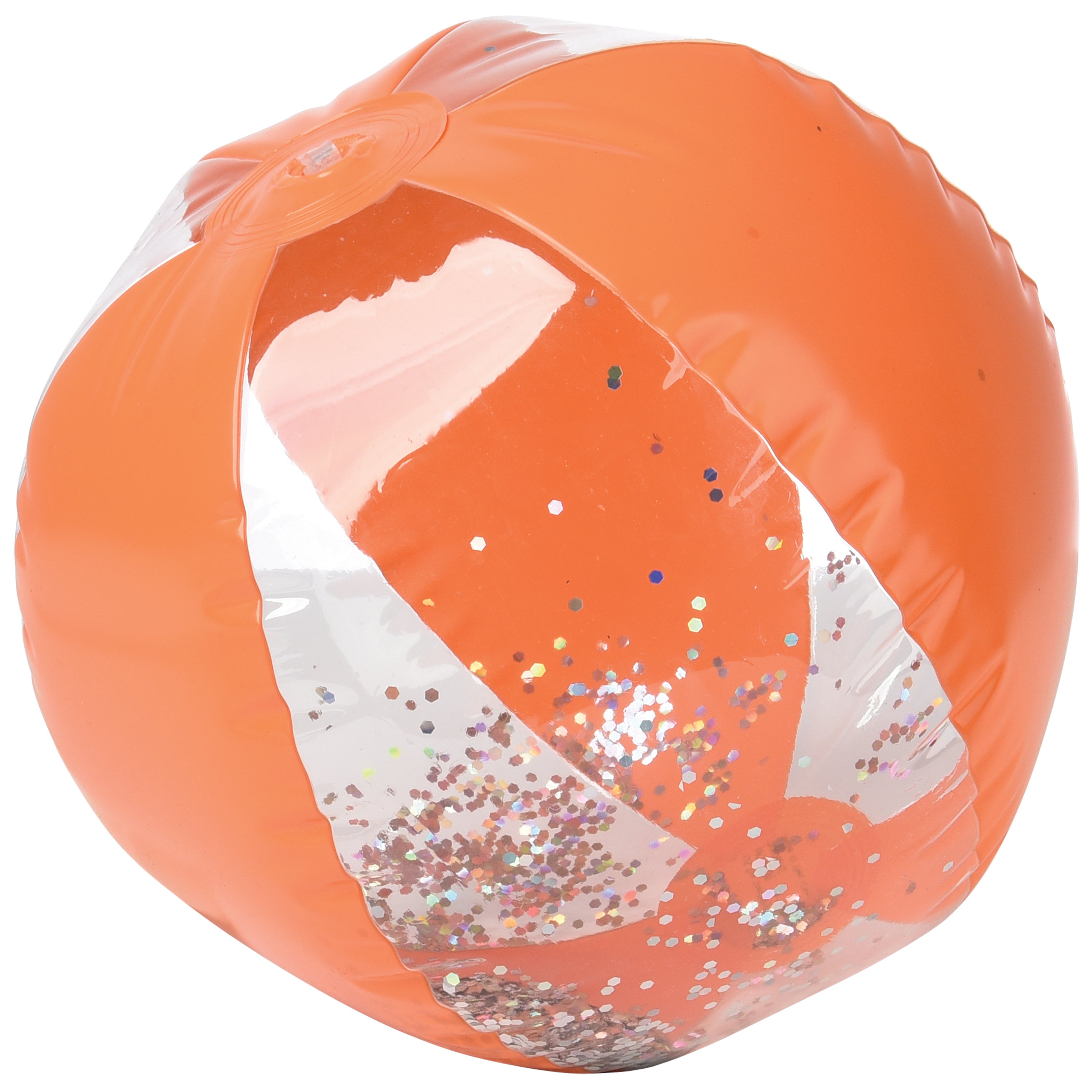 Glitter Stripe Beach Ball - 12 Count