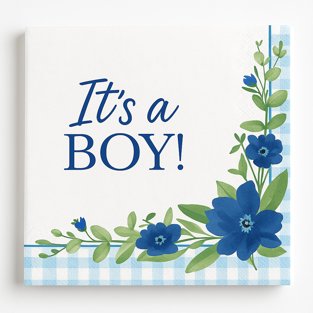 "It's a Boy!" Baby Shower Luncheon Napkins