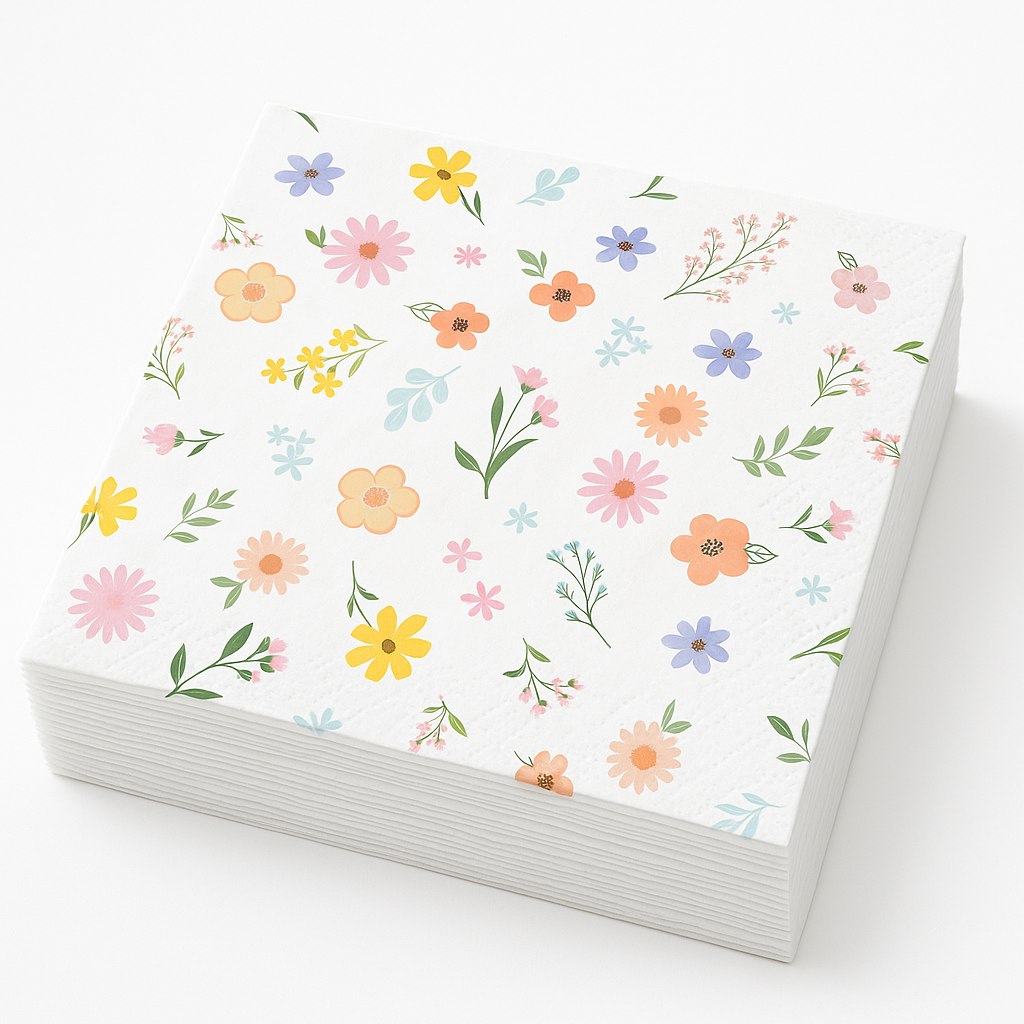 Springtime Blooms Luncheon Napkins - 16 Pack
