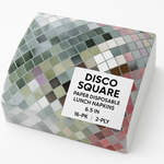 Silver Disco Ball Lunch Napkins - 6.5 In. x 6.5 In. - 16 Pack