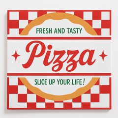 "Fresh and Tasty" Pizza Party Luncheon Napkins - 16 Pack