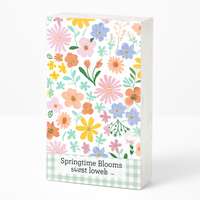 Springtime Blooms Guest Towel - 8 In. x 4 In. Set - 16 Pack