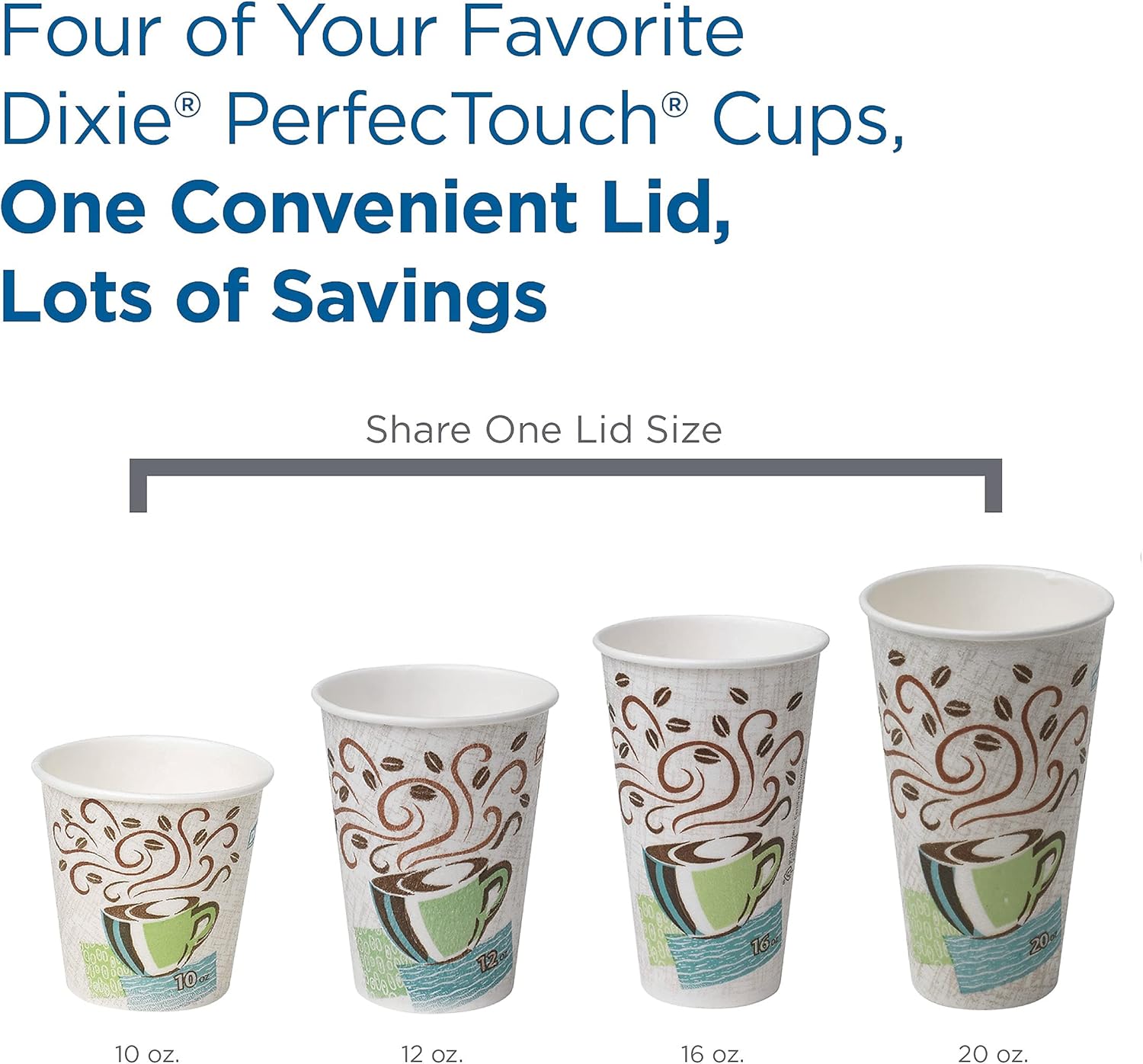 Bag of 50 - 16 Oz. Dixie Perfect Touch Cups