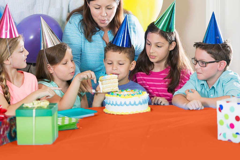 54 In. x 300 Ft. Cut To Size Table Roll  | Orange | Case of 4