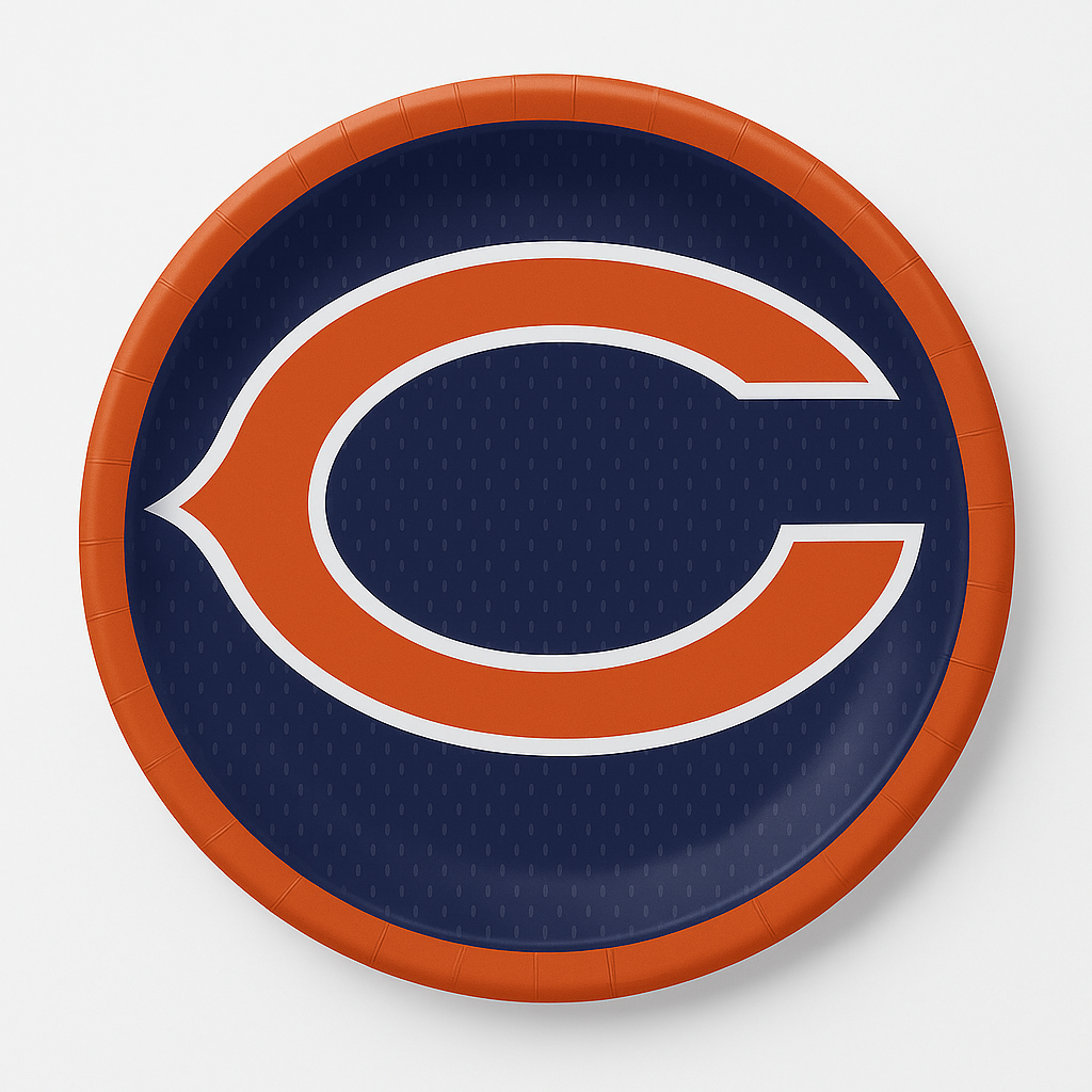 Chicago Bears 9" Round Paper Plates