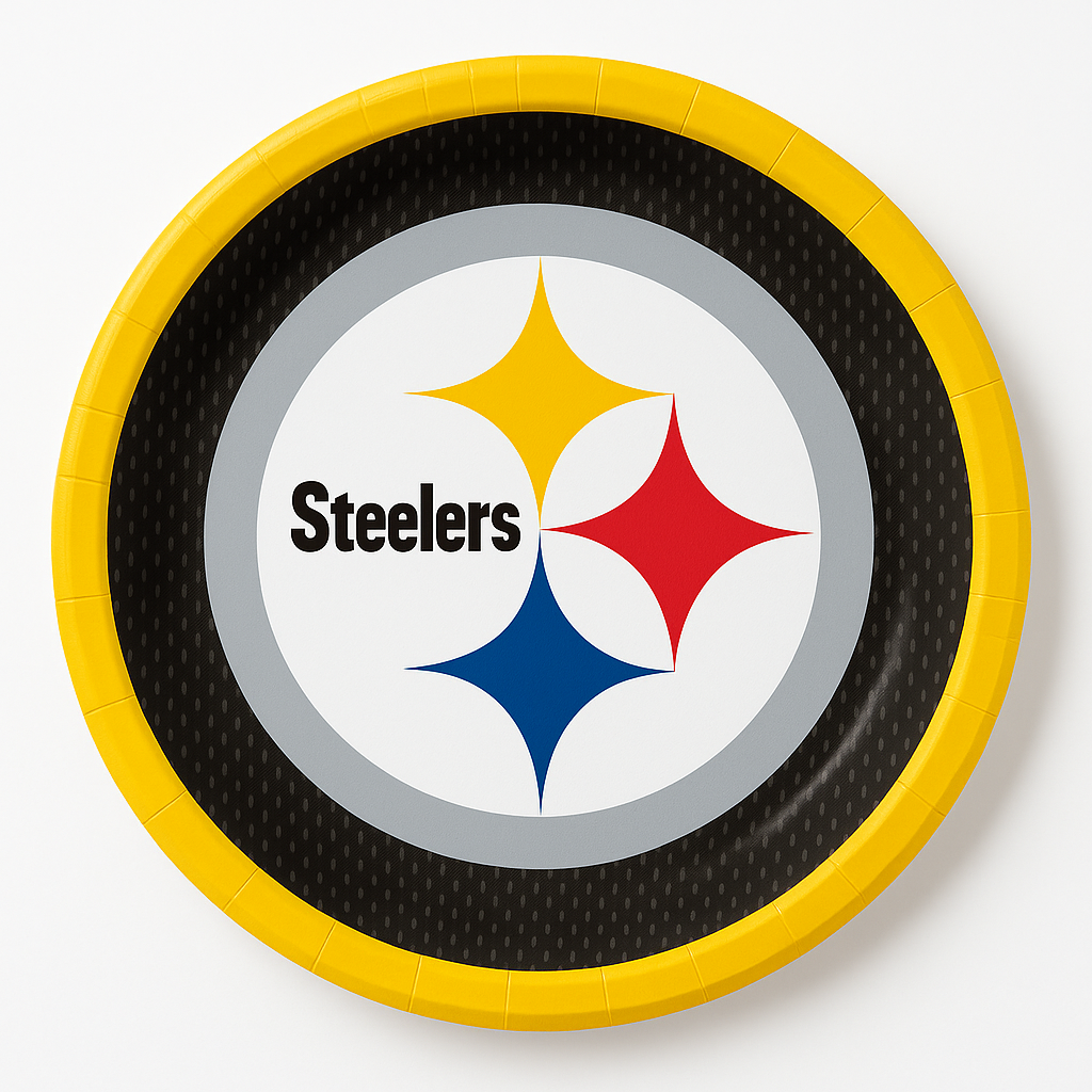Pittsburgh Steelers 9" Round Paper Plates