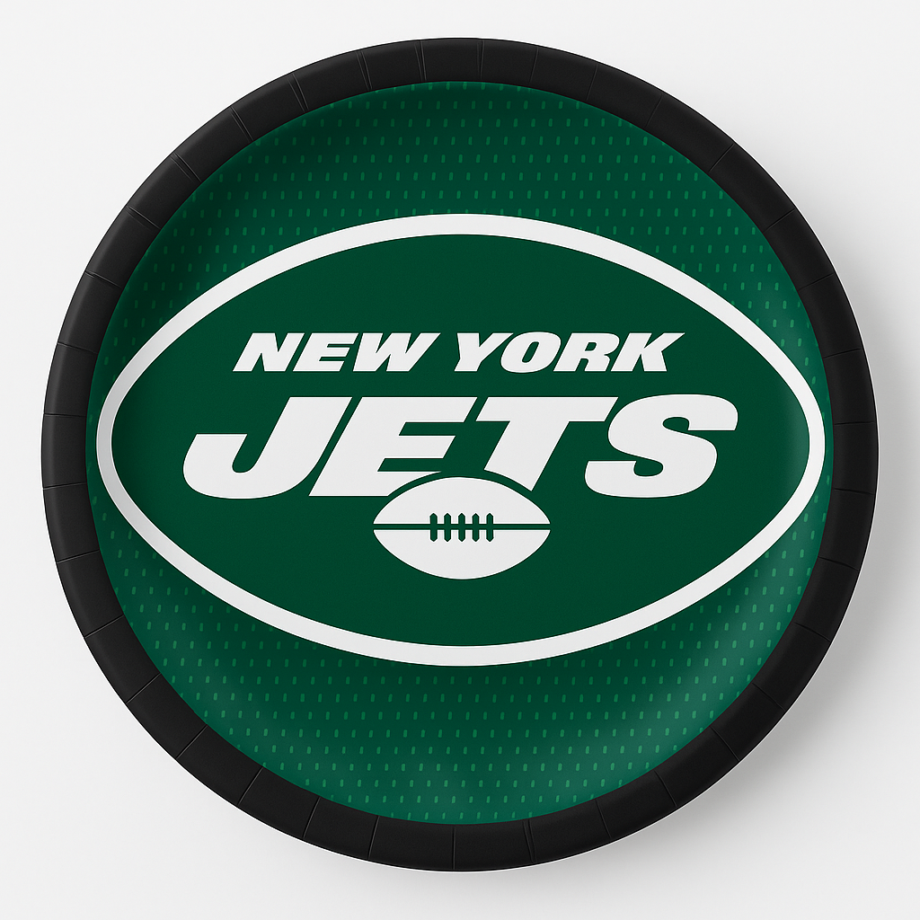 New York Jets 9" Round Paper Plates