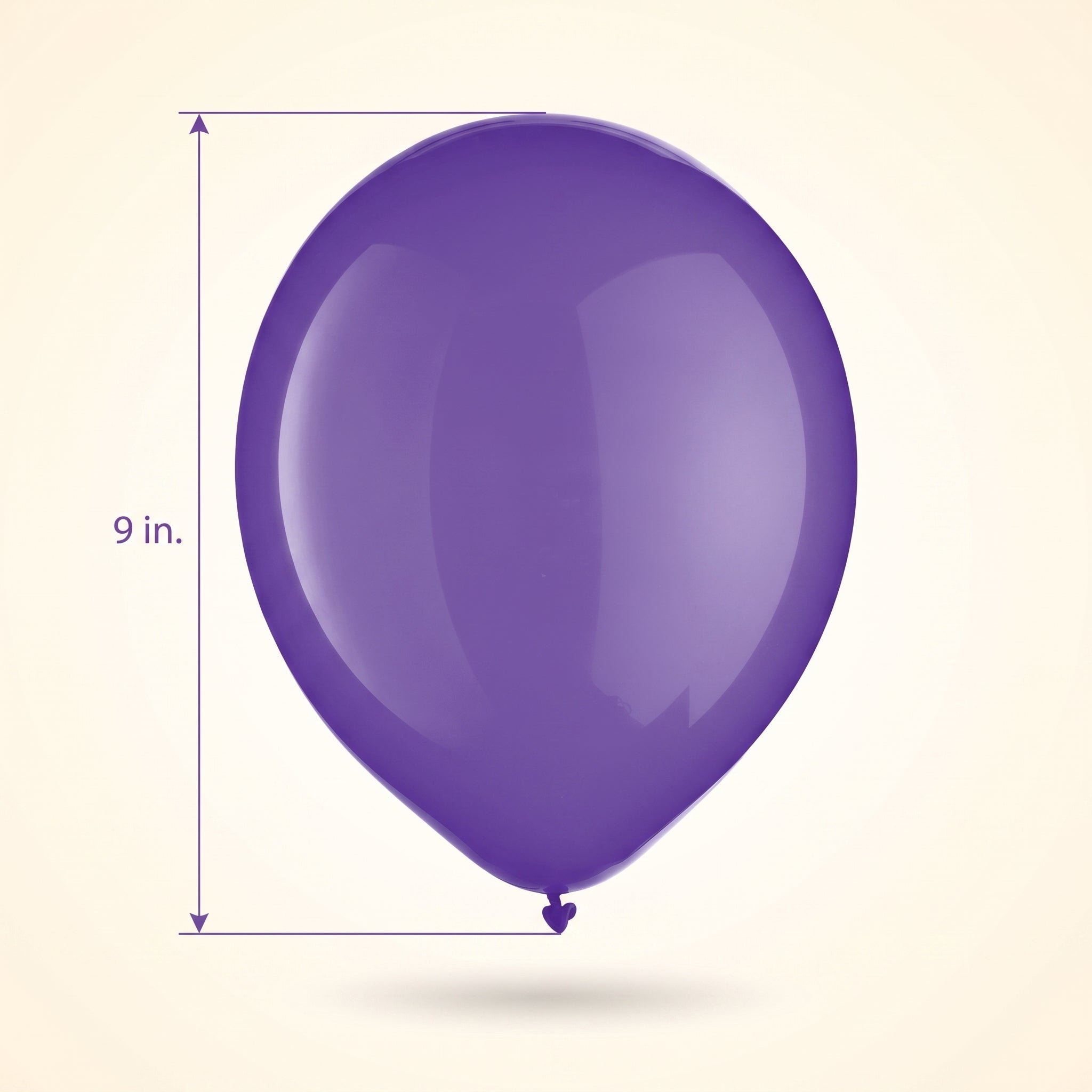 Vibrant Purple Latex Balloons, 9-Inch, 20-Pack