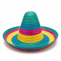 Colorful Fiesta Sombrero Straw Hat - Perfect for Party Fun