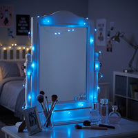 Blue LED Fairy String Lights - 5.5-ft, Battery Operated