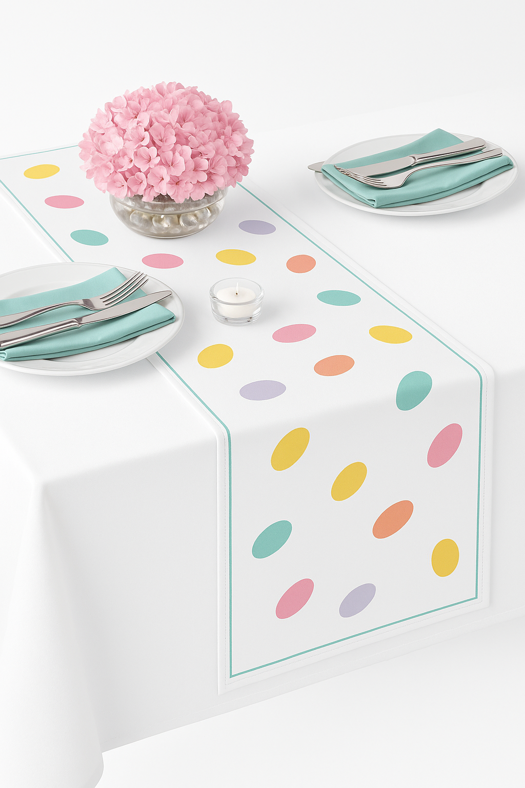 Pastel Easter Egg Table Runner