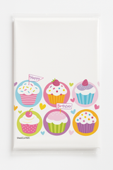 Cupcake Party Birthday Plastic Table Cover