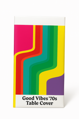 Good Vibes '70s Psychedelic Table Cover