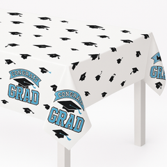 True to Your School Graduation Table Cover - Powder Blue