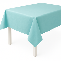 Robins Egg Blue Flannel Back Table Cover