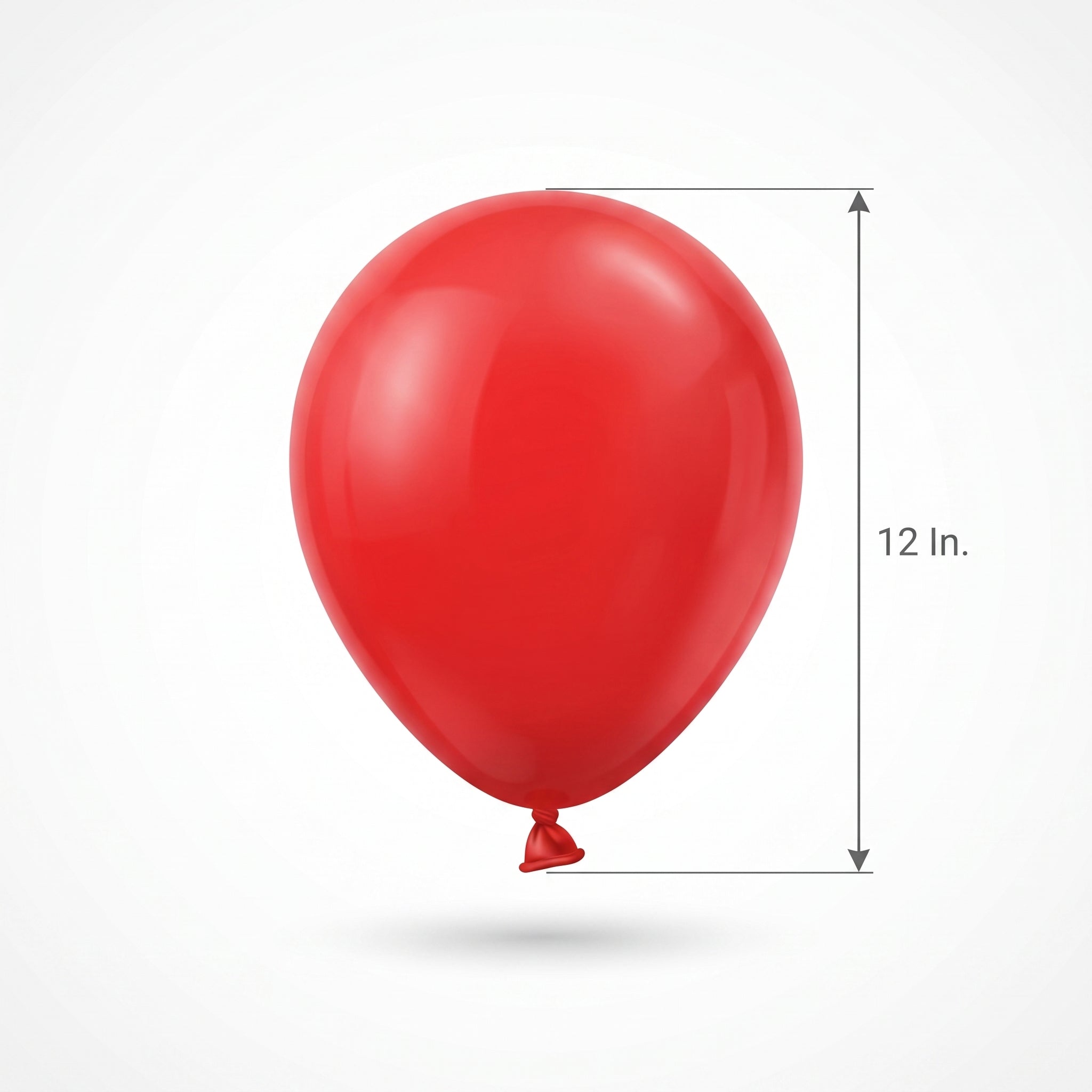 Vibrant Red 12" Latex Balloon - Bulk Pack