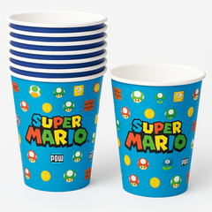 Super Mario 9 oz Paper Cups - Set of 8