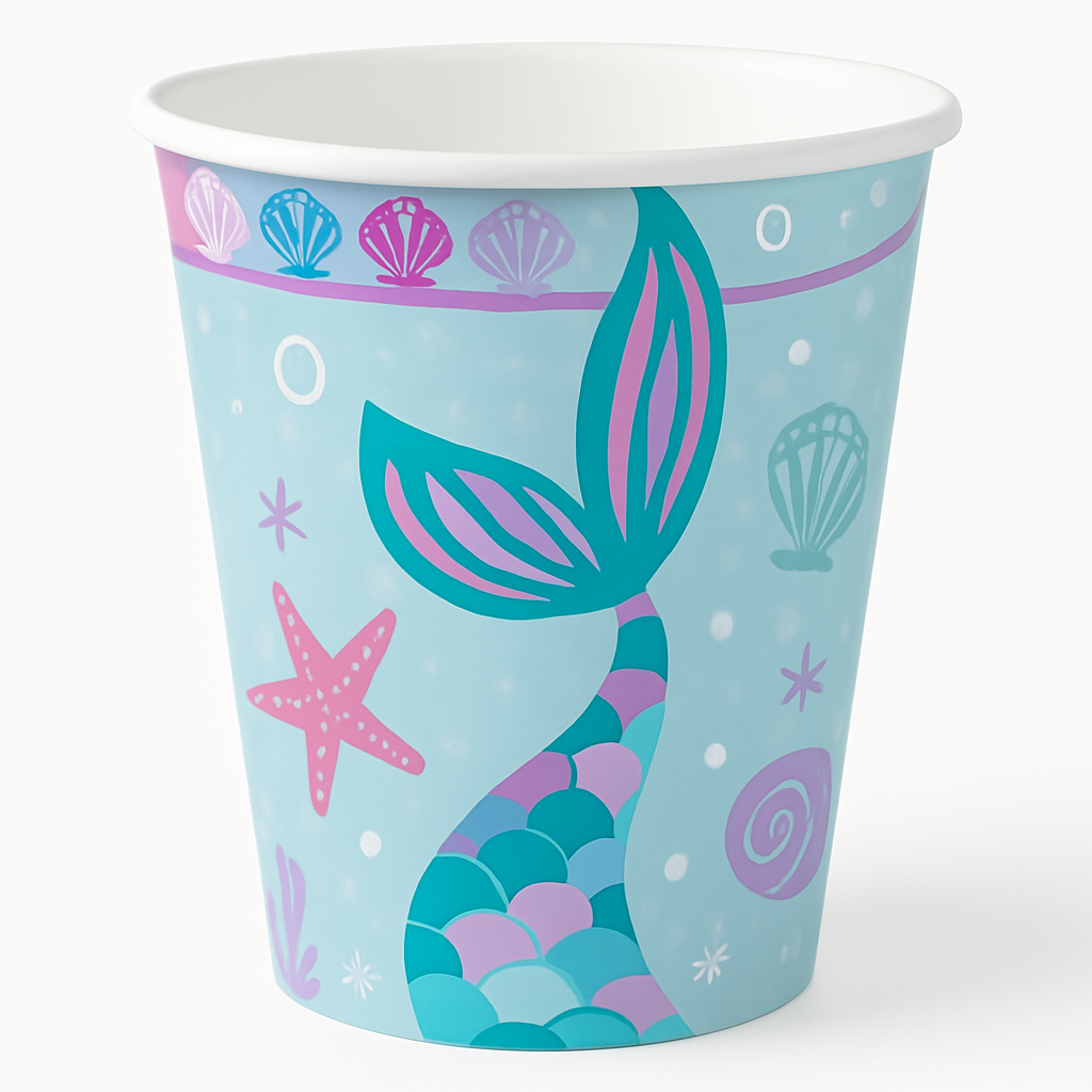 Shimmering Mermaids 9oz Paper Cups