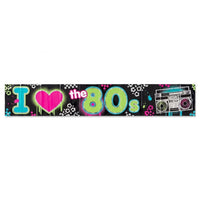 Totally 80s Foil Party Banner - 25 ft