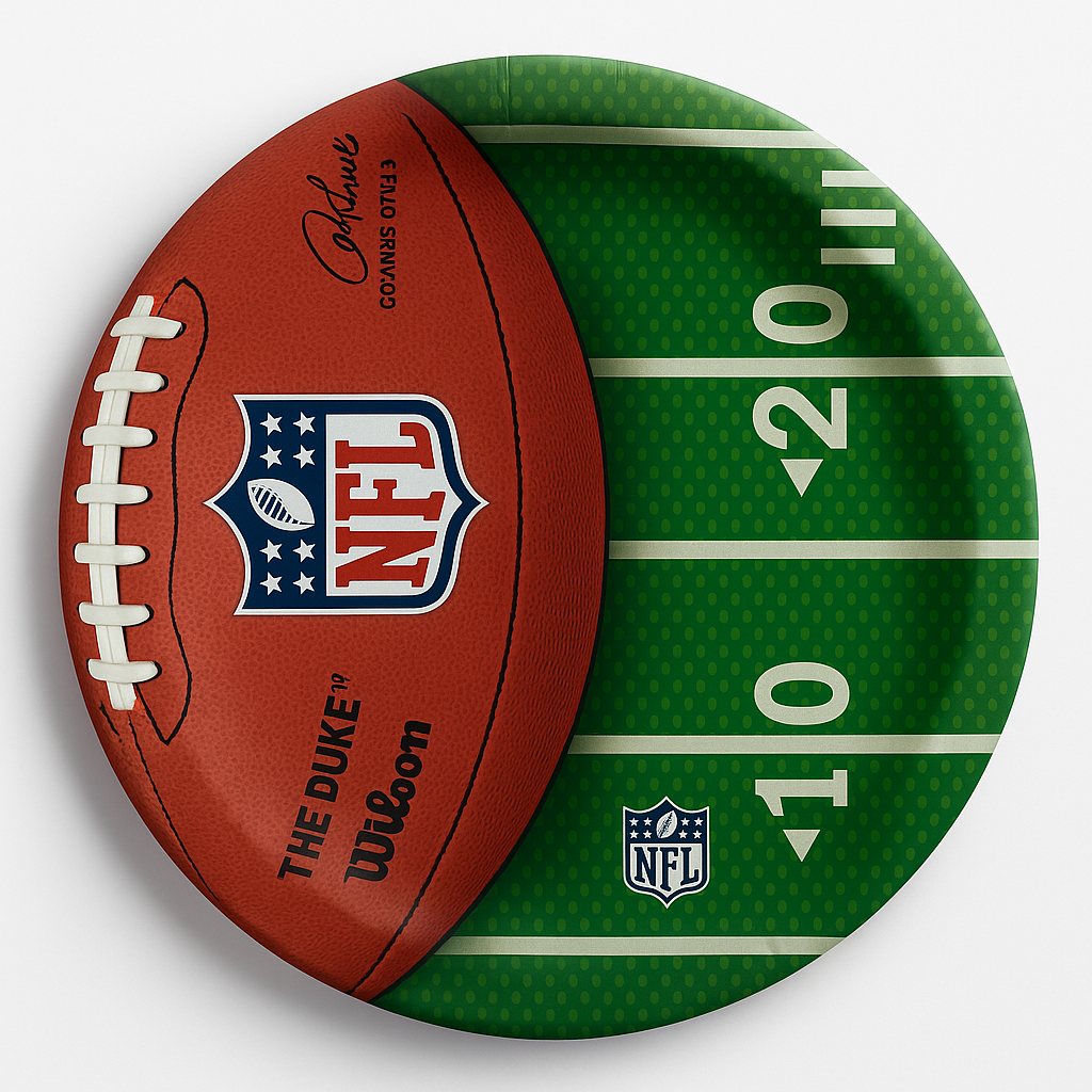 NFL Drive 10.5" Round Paper Plates