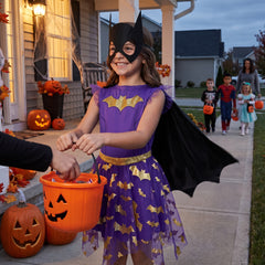 Girls' Batgirl Halloween Costume - Large