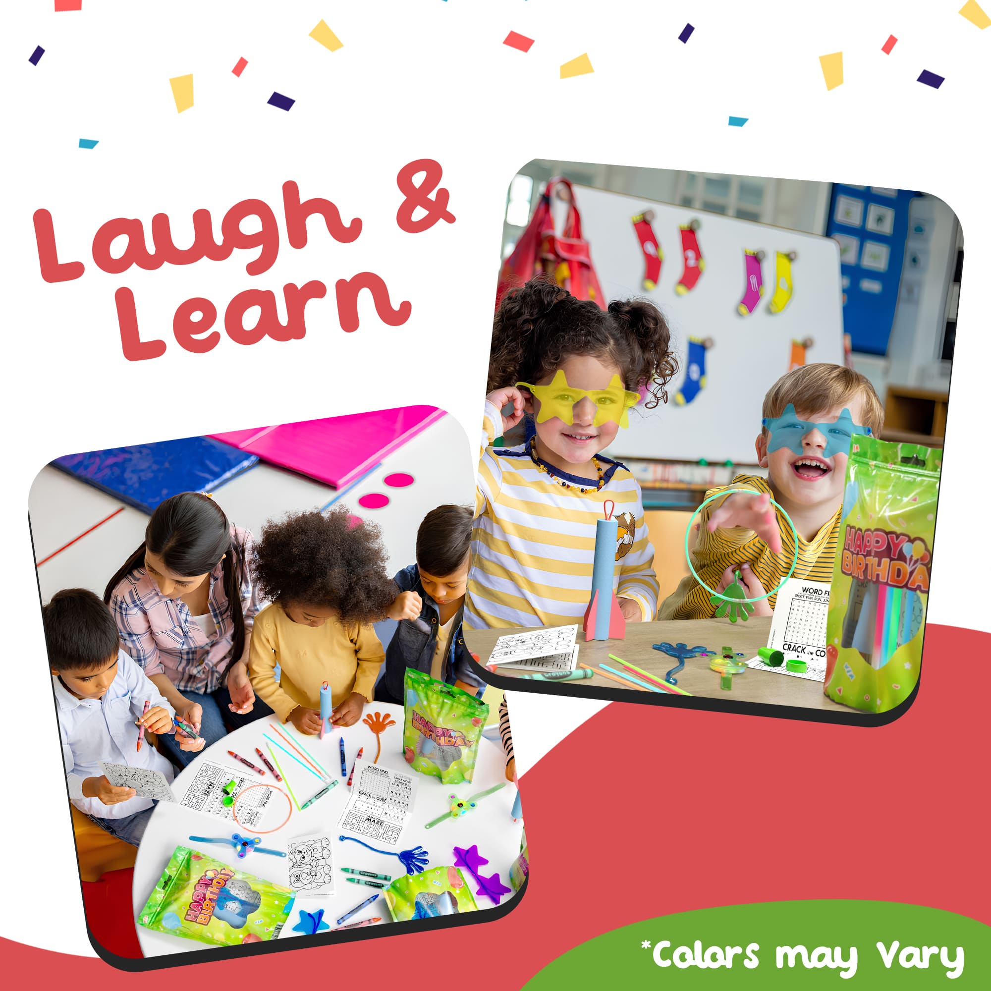 8 Piece Premium Goodie Bag With toys | Case of 40