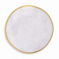Elegant Gold-Trimmed Melamine Appetizer Plate - 6.25"