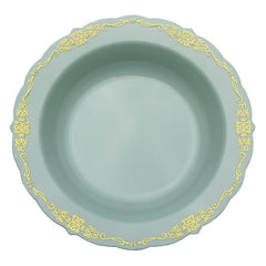 5 Oz. Robin Blue Victorian Design Plastic Bowls | 120 Count