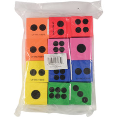 Foam Dice/ 1 1/2 Inch - 12 Count