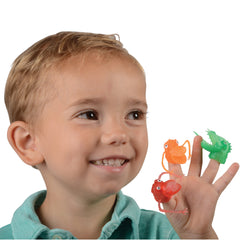 Clear Monster Finger Puppets - 12 Count