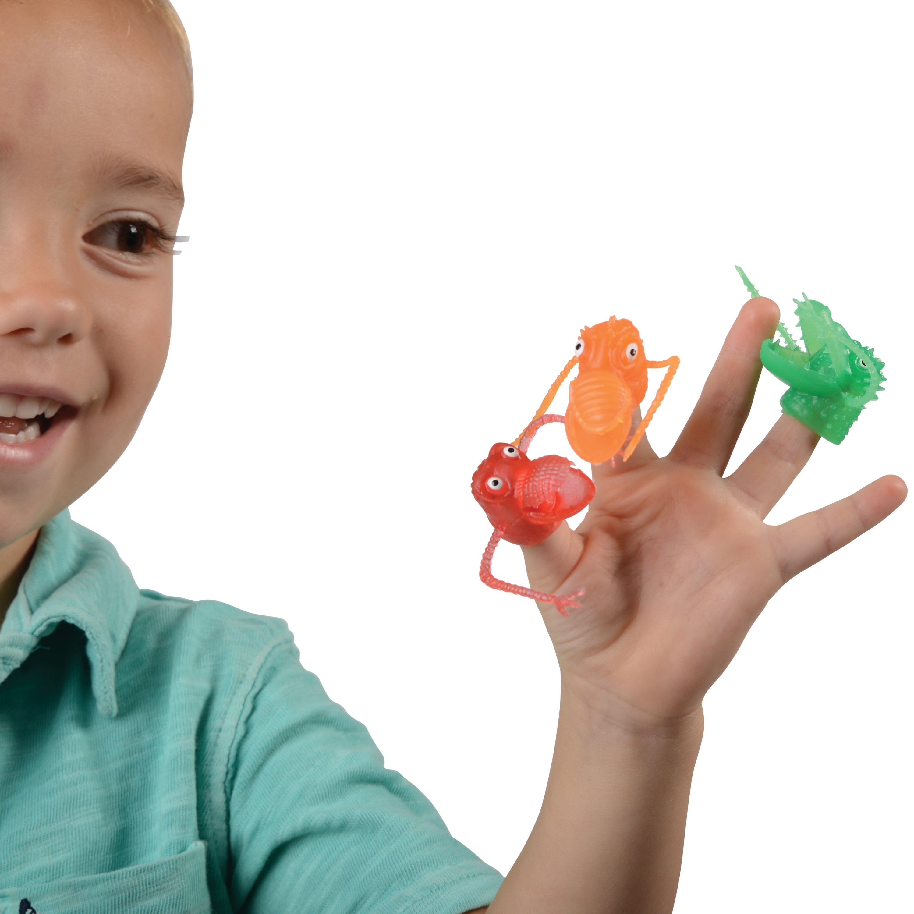 Clear Monster Finger Puppets - 12 Count