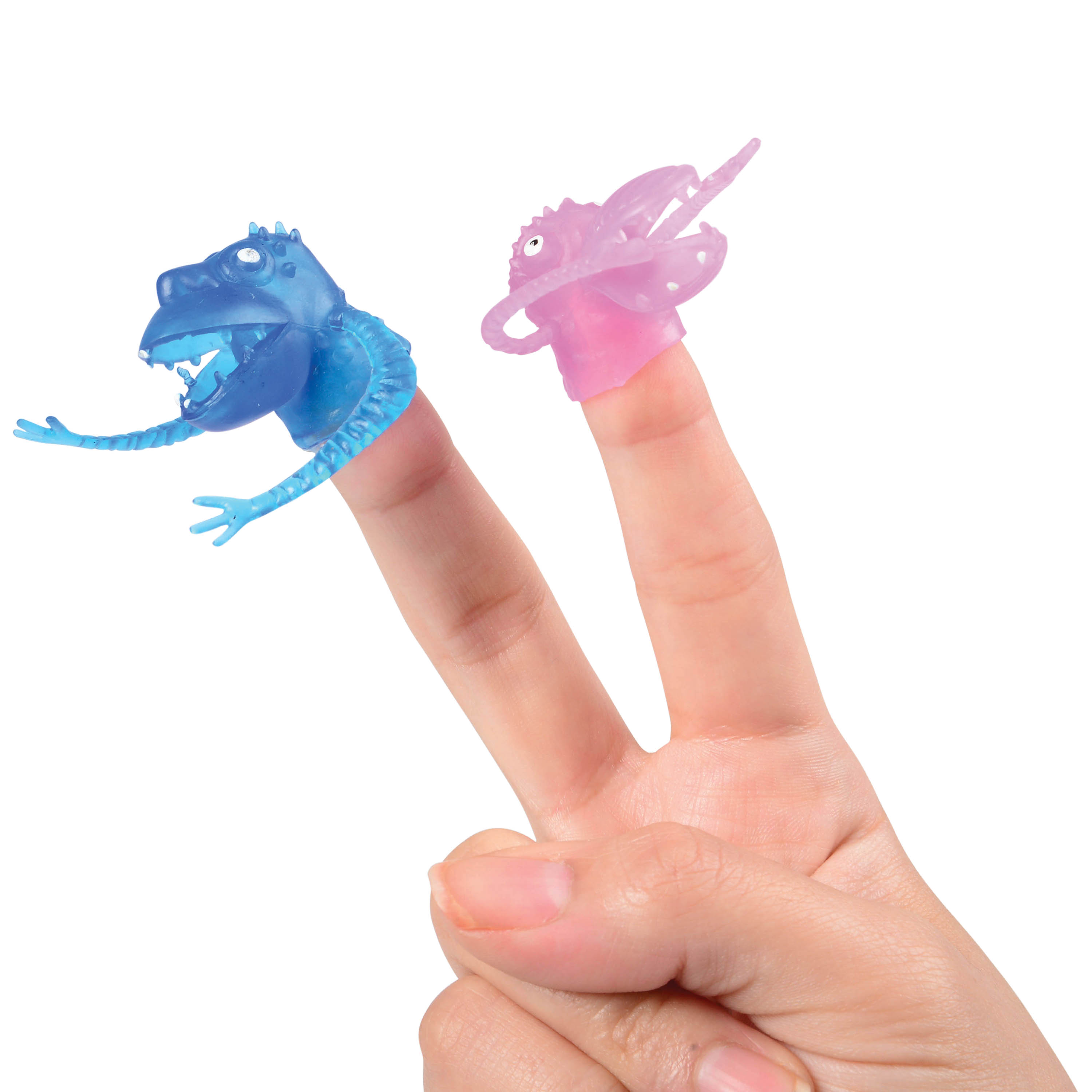 Clear Monster Finger Puppets - 12 Count