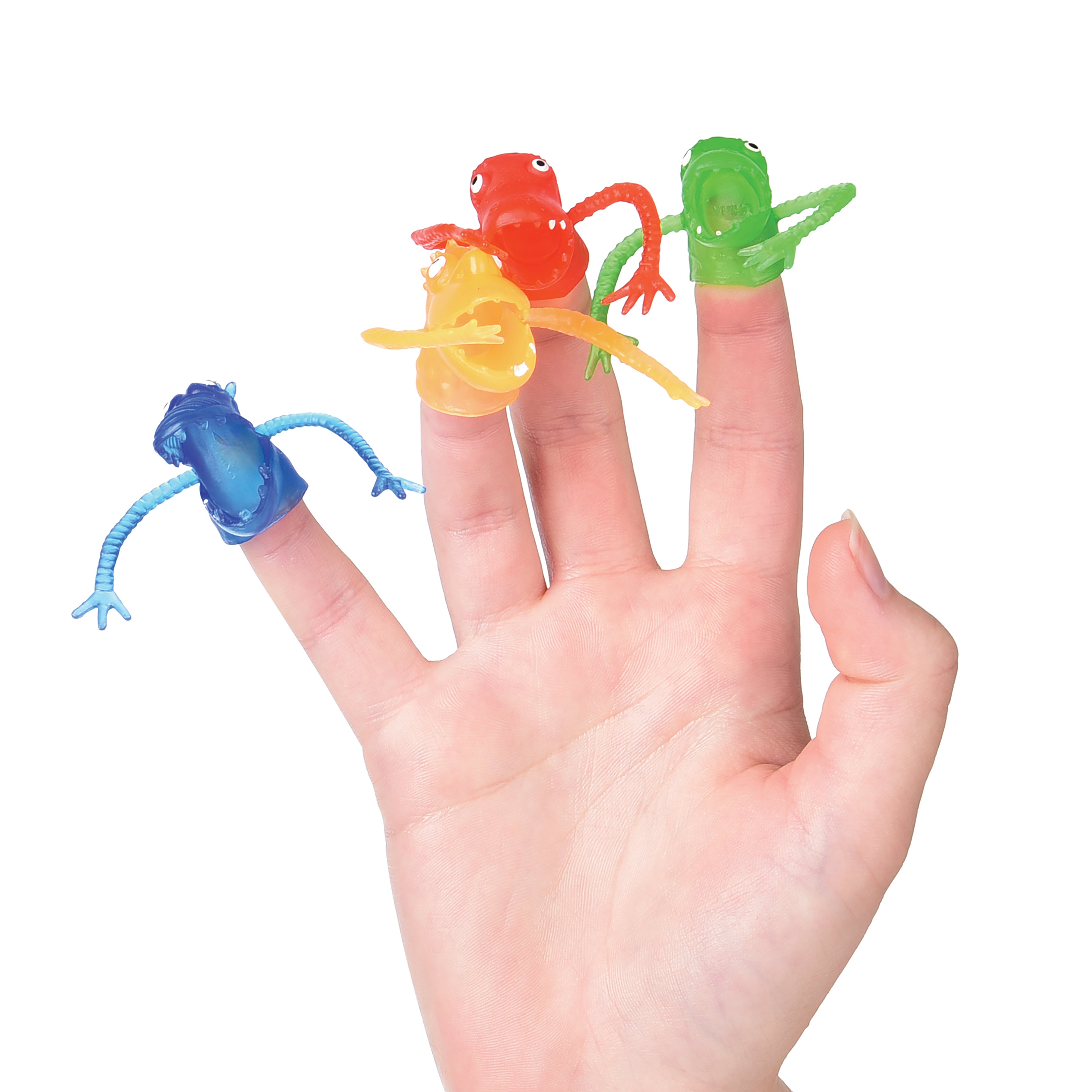 Clear Monster Finger Puppets - 12 Count