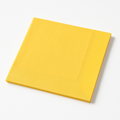Yellow Sunshower Lunch Napkins - 6.5 in. x 6.5 in.