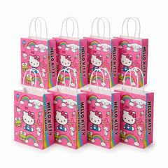 Hello Kitty Printed Party Favor Bags - Pack of 8
