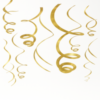 Gold Spiral Hanging Decorations