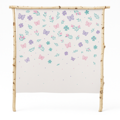 Butterfly Flutter Canvas Backdrop for Weddings and Parties