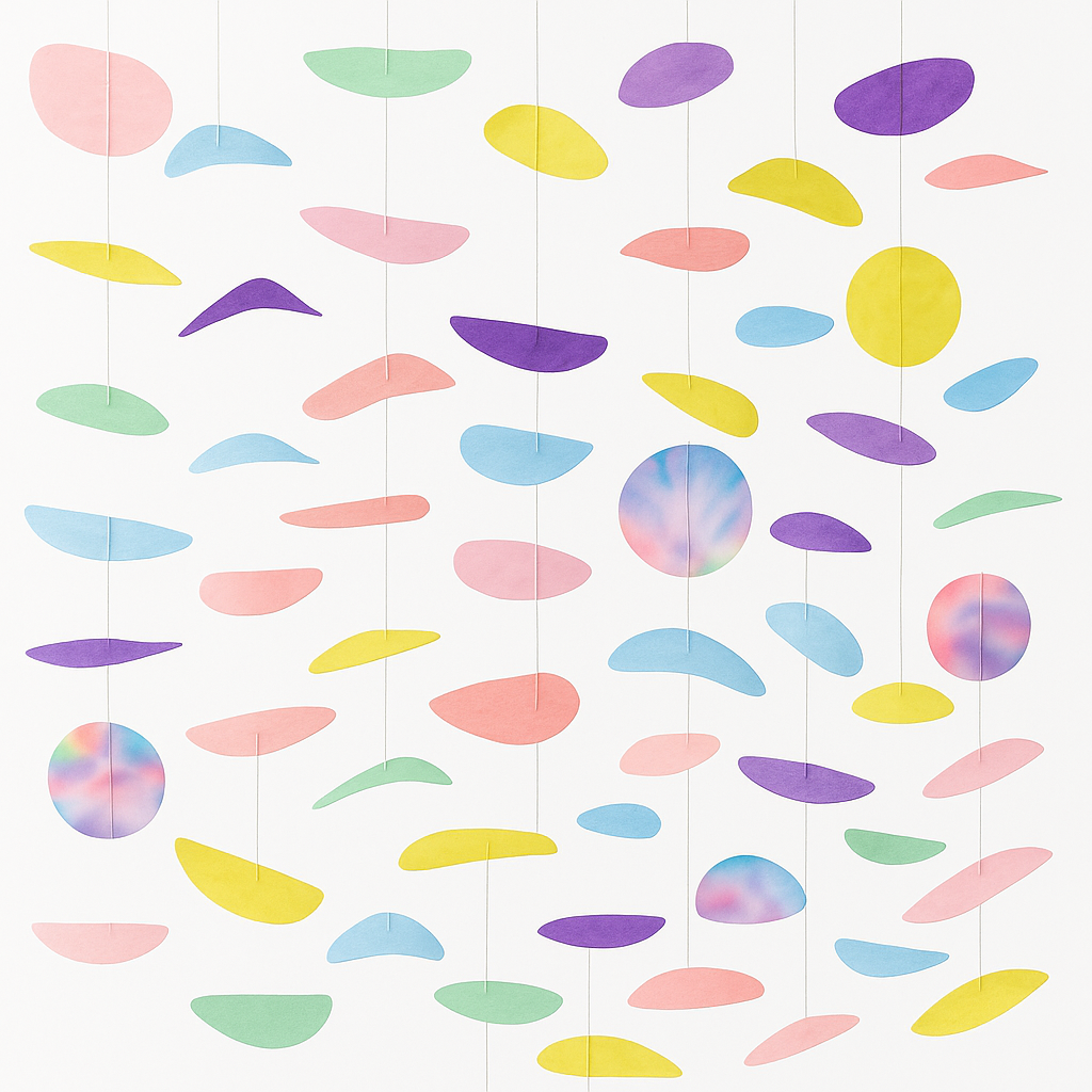 Pastel Circle Tissue Backdrop Decoration