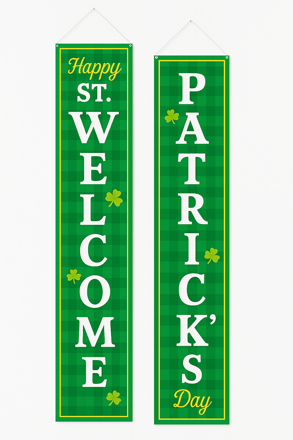 St. Patrick's Day Welcome Banner for Front Door