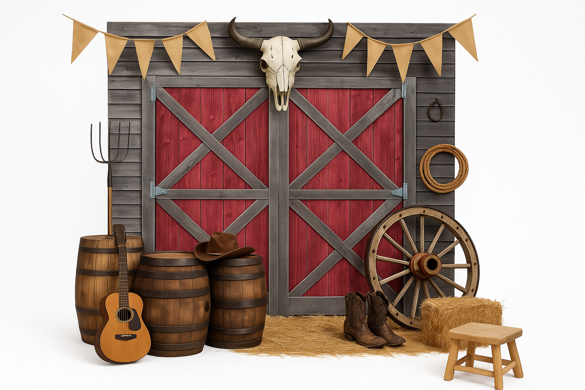 Western Barn Door Scene Setter Kit - 2 Pack