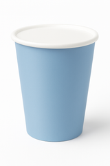 Pastel Blue 9oz Paper Cups - Solid Color Collection