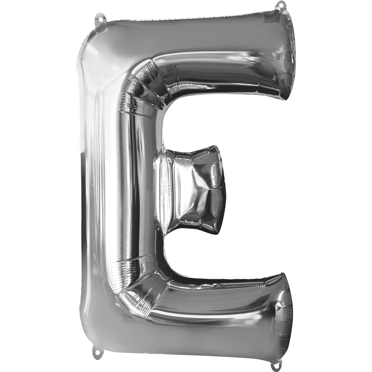 Silver Foil Letter "E" Super Shape Balloon