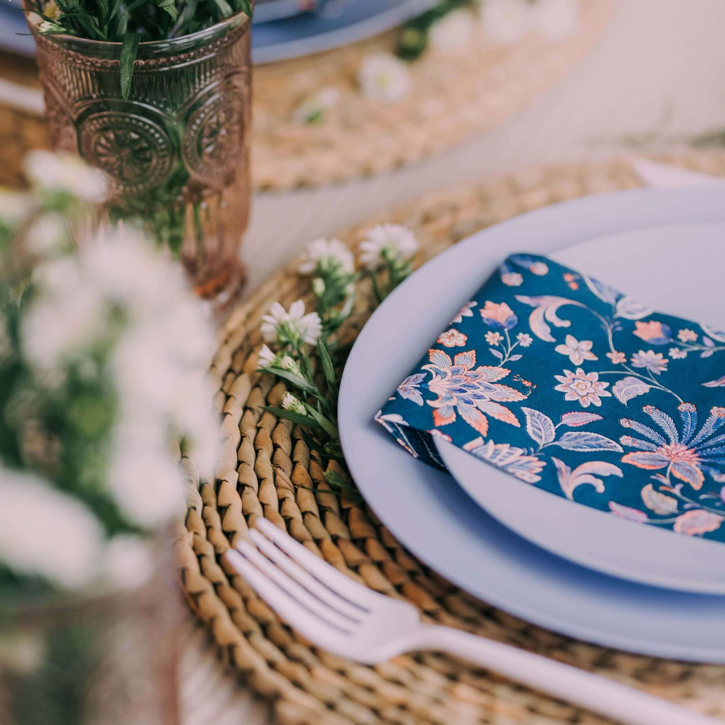 Paisly Print Luncheon Napkin | 20 Count